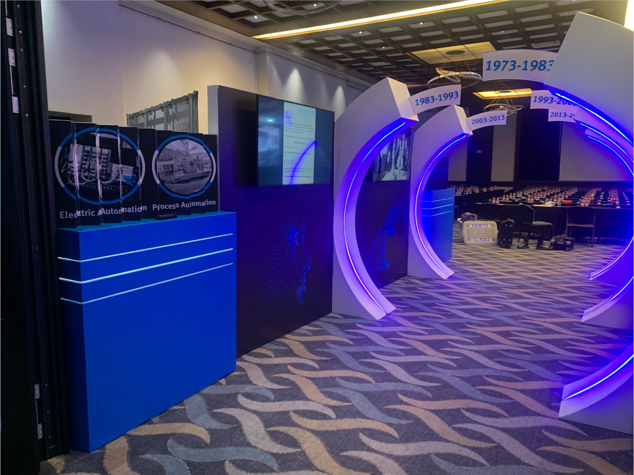 Garona exhibition and event portfolio project